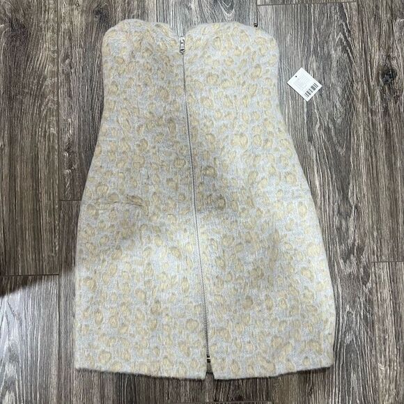 UO Silence + Noise snow leopard mini dress - Picture 1 of 5